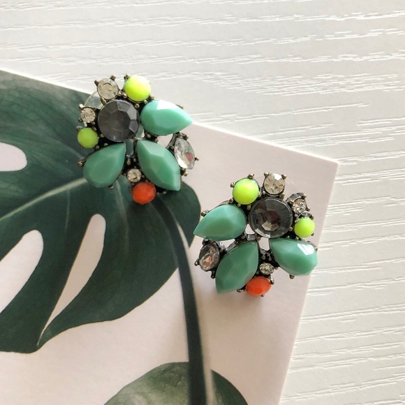 Neon Statement Earrings - Picture 2 of 5
